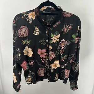 Lovely ZARA satin blouse - Size MEDIUM